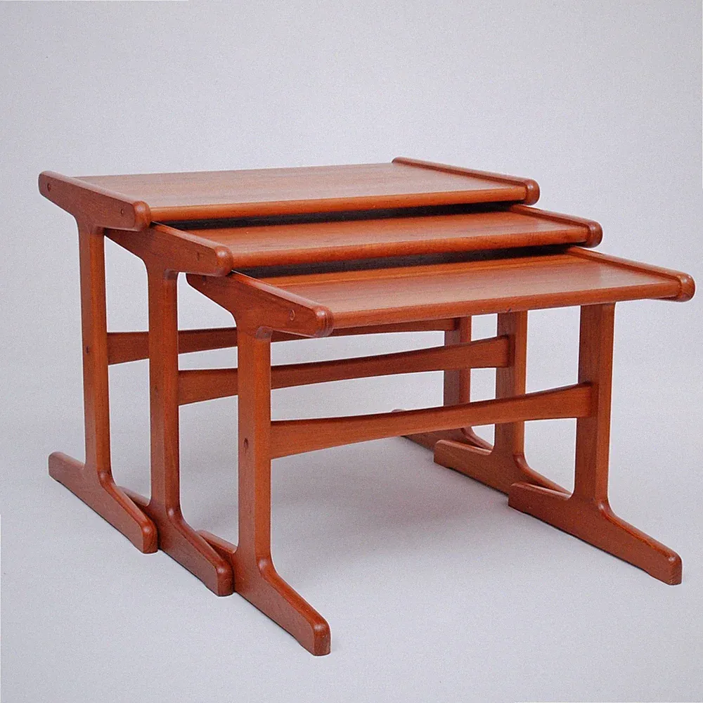 Vintage 70s Satztische Teak von Steen Burchard-Nielsen