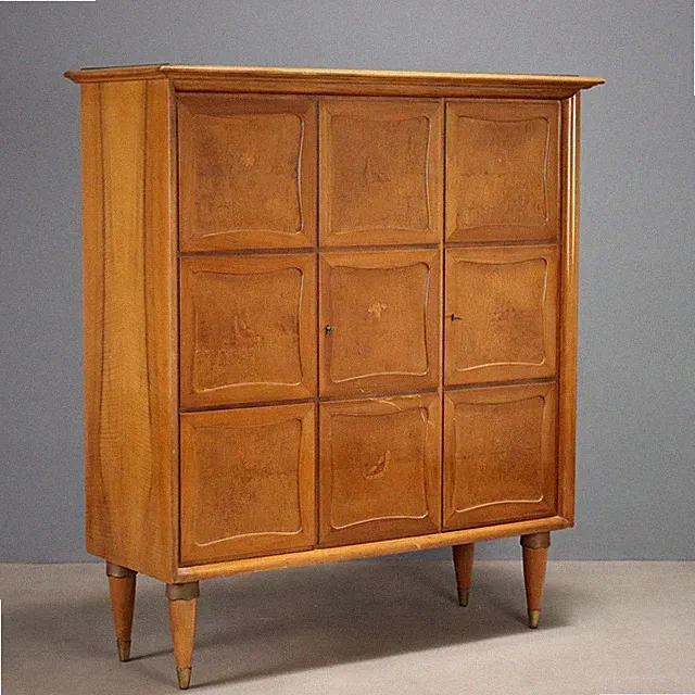 Vintage Anrichte Walnuss Furniert Maser Design der 50er Jahre Originell