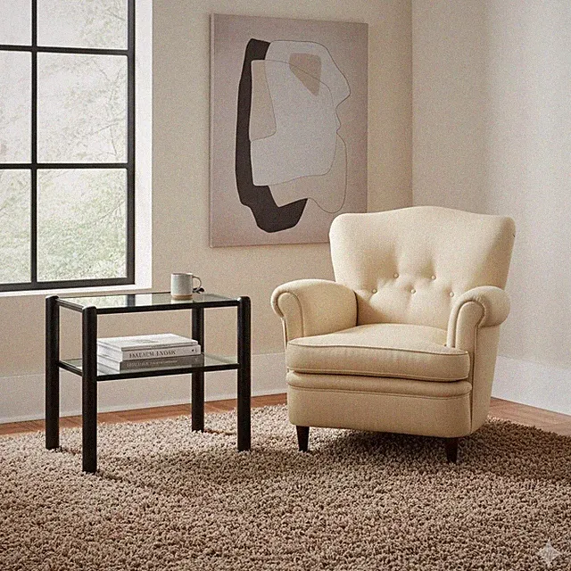 Vintage Couchtisch Design Lackiertes Holz Glas der 80er Jahre Originell