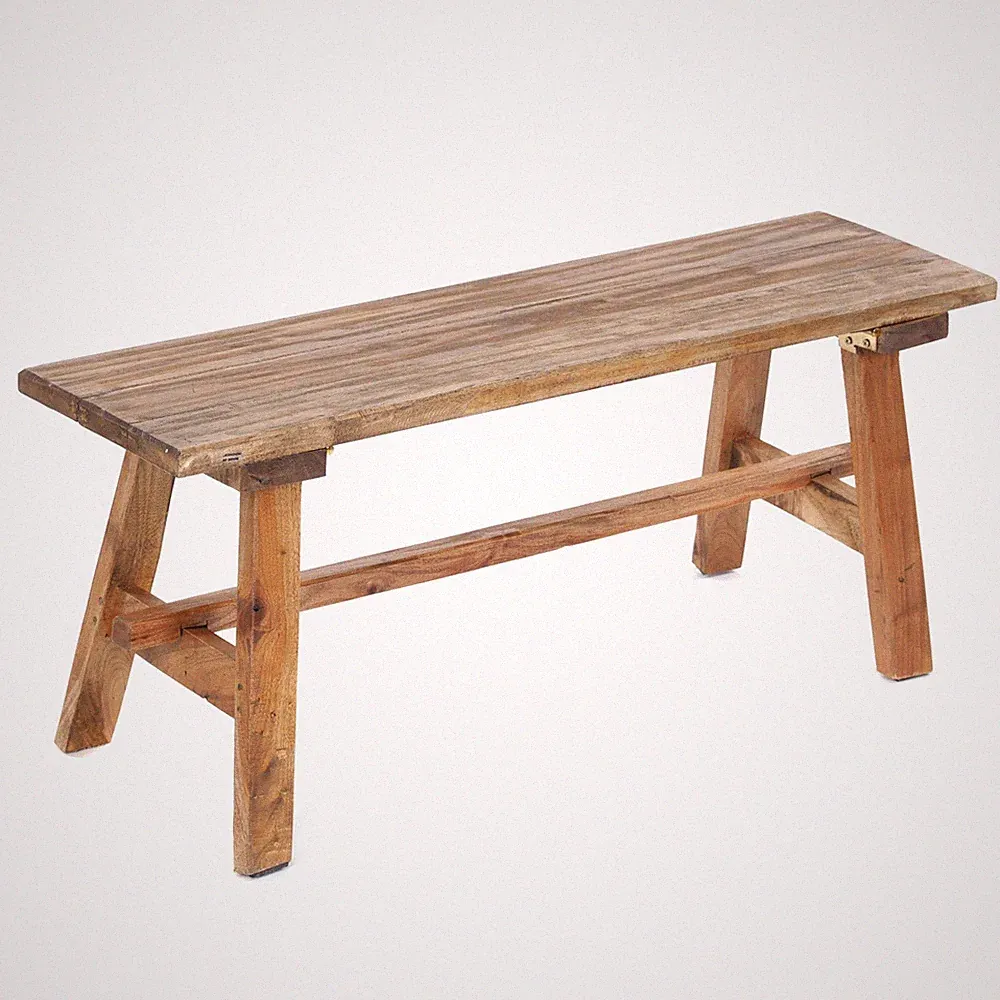 VINTAGE HOLZBANK ANZI 90x39cm(LxH) Holz Bank klappbar rustikale Sitzbank altholz