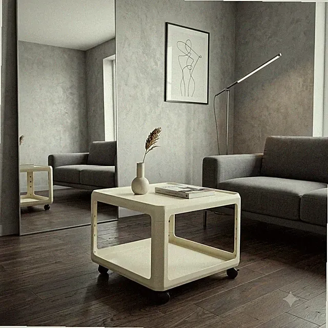 Vintage Katell Couchtisch Design Alberto Rosselli 60er-70er Jahre
