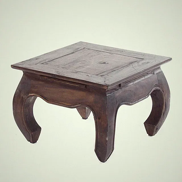 VINTAGE OPIUMTISCH "EAST 50" | Recyclingholz, 50x50x35cm (BxTxH) | Couchtisch