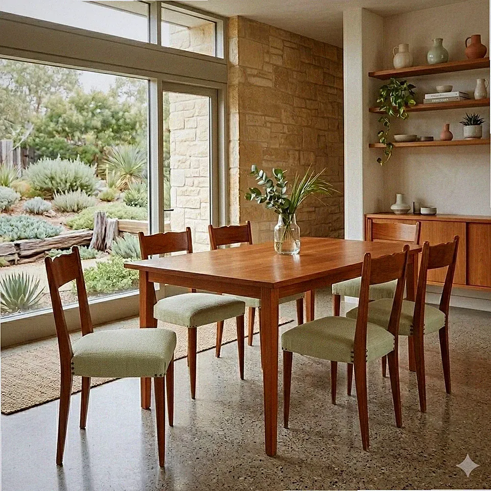 Vintage Stühle Bemaltes Buchenholz Design der 40er-50er Jahre Originell