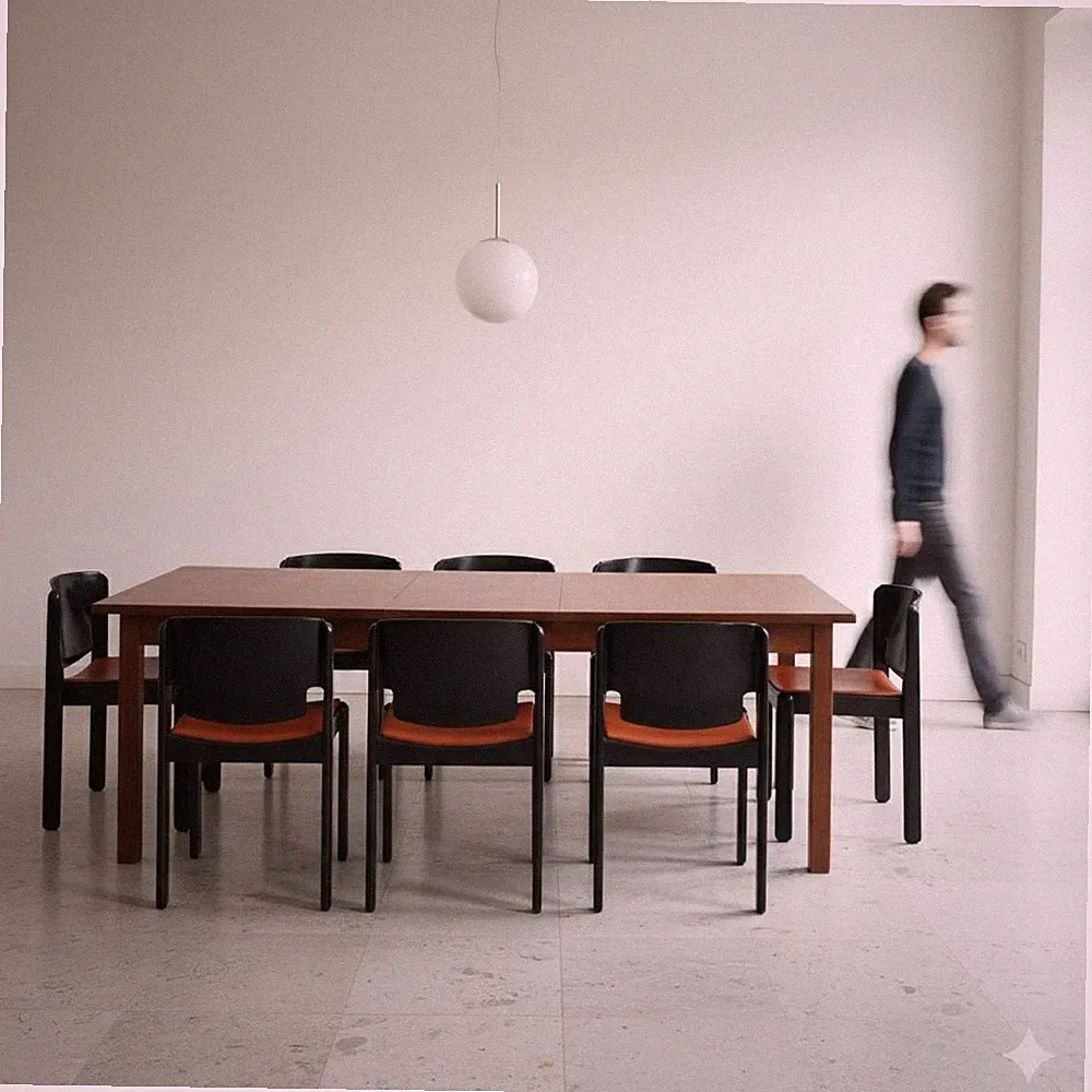 Vintage Stühle Cassina 122 Design Vico Magistretti der 60er-70er Jahre