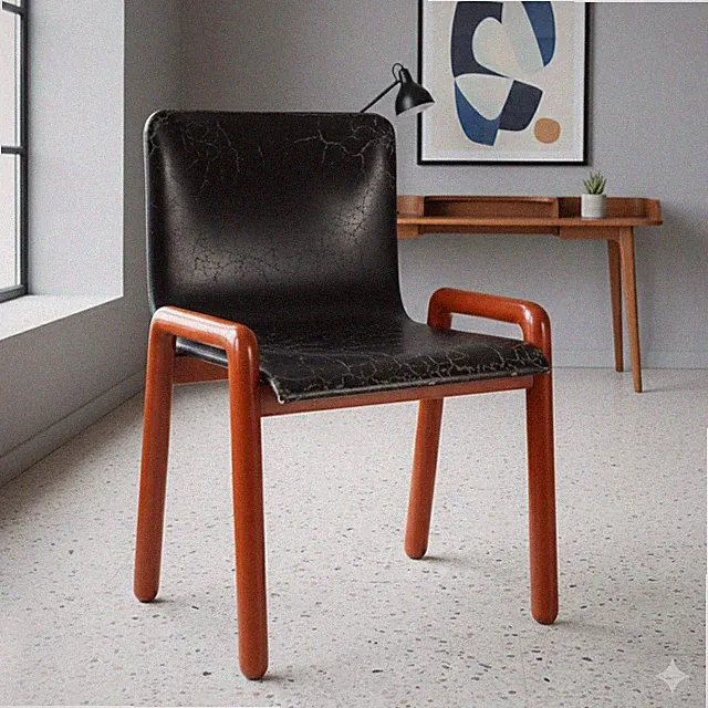 Vintage Stuhl Mariani Dilos Design G. Faleschini der 70er Jahre Originell