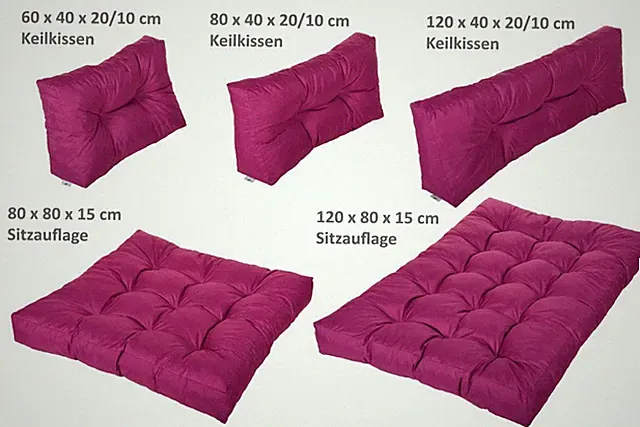 [vita-line] Palettenkissen Palettensofa Palettenpolster Polster Auflage Kissen S