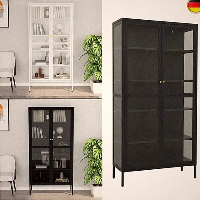 Vitrine 90x40x180cm Stahl Gehärtetes Glas Standvitrine mehrere Auswahl vidaXL
