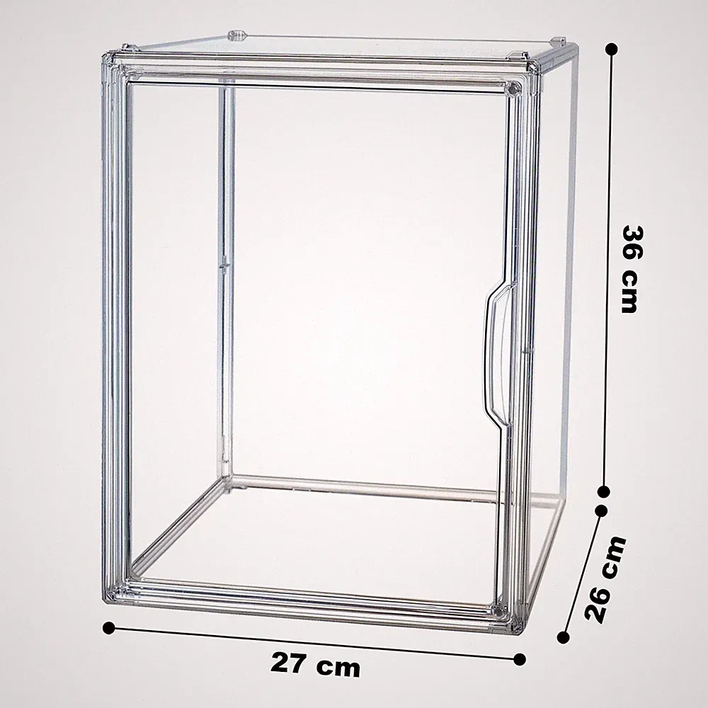 Vitrine aus Acrylglas | Schaukasten | Transparent | 36x27x22 / 36x27x25