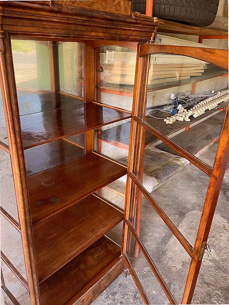 Vitrine, Glasschrank Schrank Antiquitäten Möbel Jugendstil Biedermeier Antik