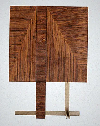 Vitrine Moderner Stil Braun Minimalistisch Elegant Hochwertig Edel