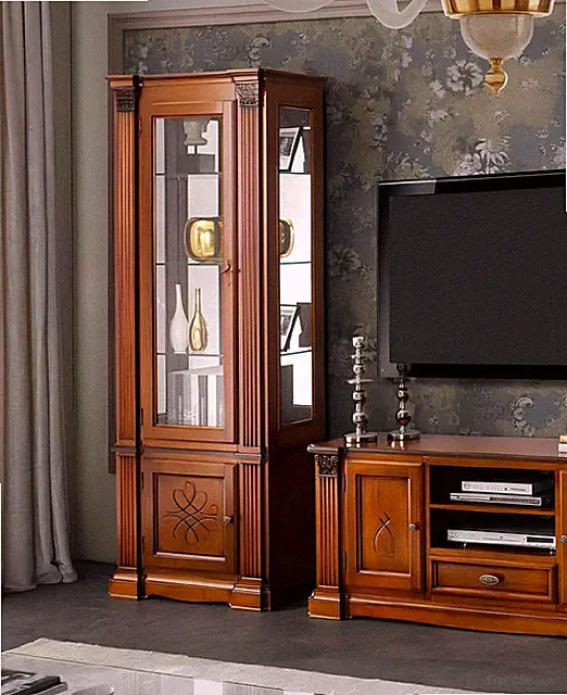 Vitrine Schrank Vitrinen Wohnzimmer Schau Schränke Design Neu Barock Rokoko neu