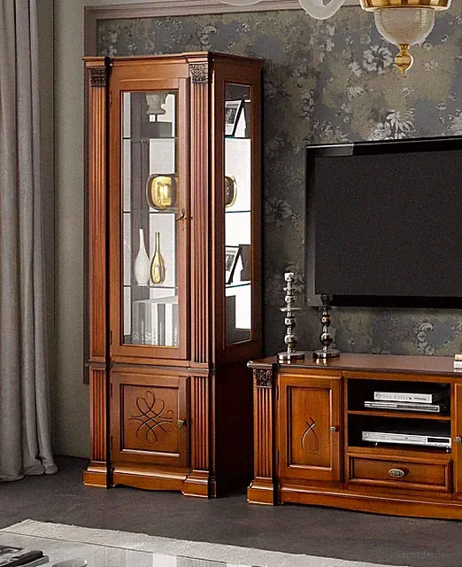 Vitrine Schrank Vitrinen Wohnzimmer Schau Schränke Design Neu Barock Rokoko neu