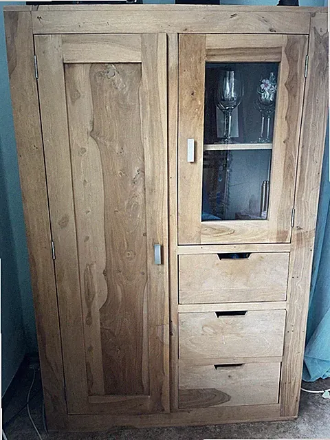 Vitrine Sheesham Holz