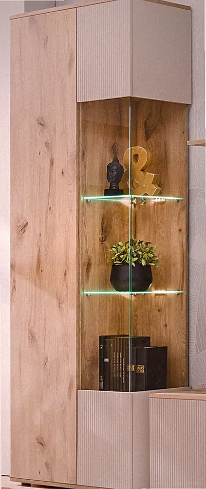 10 Fächer Vitrine