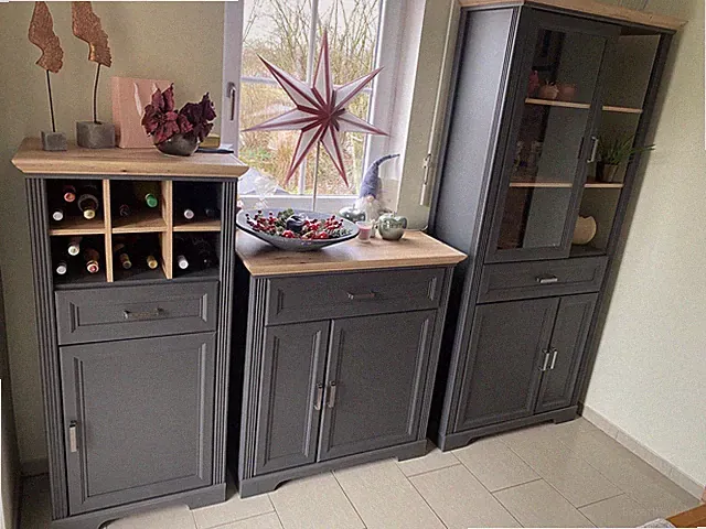Vitrine Weinschrank Esszimmer Möbel Kommode Sideboard Schuhschrank
