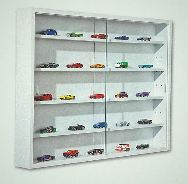 Vitrine Wohnzimmer Wohnzimmermöbel Glasvitrine Sammelvitrine COMPILATI Weiß