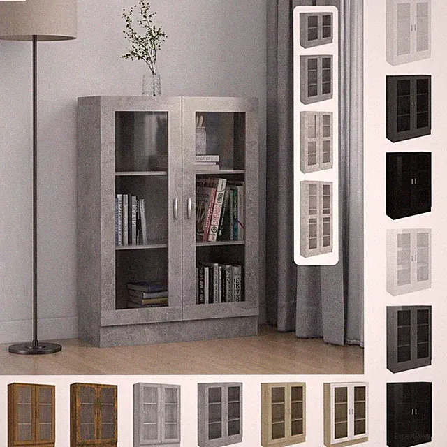 Vitrinenschrank Holzwerkstoff Bücherschrank Schrank mehrere Auswahl vidaXL