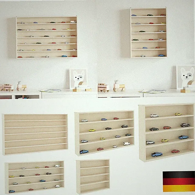 Vitrinenschrank Sammlervitrine aus Holz mit 4~6 Regalen Vitrine Gittervitrine