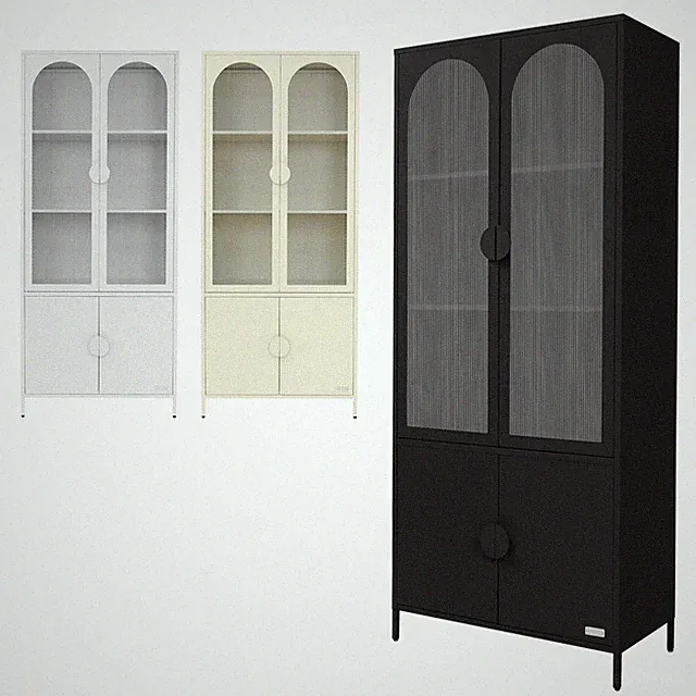 Vitrinenschrank Standvitrine Bücherschrank Hochschrank Wohnzimmerschrank Schrank