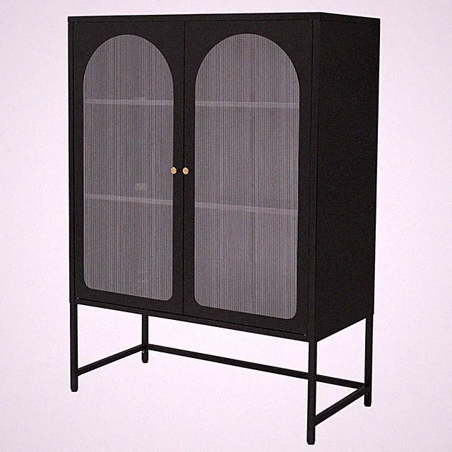 Vitrinenschrank Standvitrine Bücherschrank Wohnzimmerschrank Schrank Hochschrank