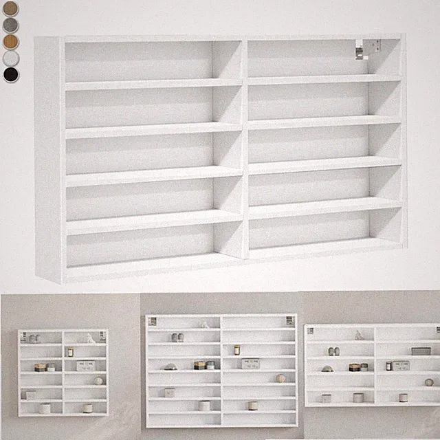 Vitrinenschrank Wandvitrine mit Stauraum Holz Hängevitrine Vitrine Wandschrank