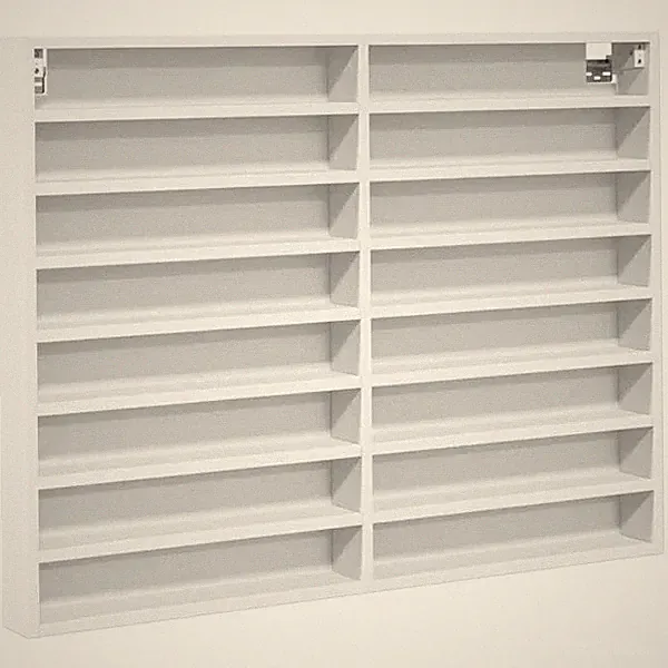 Vitrinenschrank Weiß 100x8,5x75 Cm Spanplatte