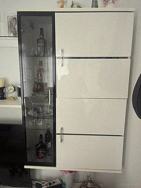 vitrinenschrank weiß gebraucht