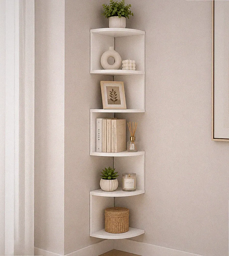 Wand Eckregal Wandregal Bücherregal Hängeregal Regal Wohnzimmer Dekoregal