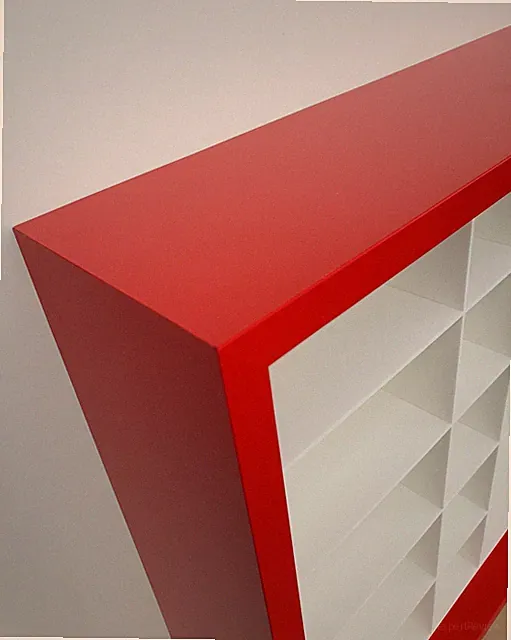 Wand Regal 55 x 55cm Sammel Sammler Vitrine Schau Setz Kasten Inlay 5 oder 3 x 5