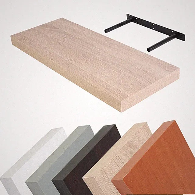 Wand-Regal Wand-Board Bücher-Regal Holz-Optik schwebend 23,5 bis 118 cm farbwahl