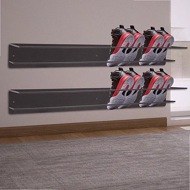 Wand-Schuhregal aus robustem Metall mit platzoptimierter Aufbewahrung Metall