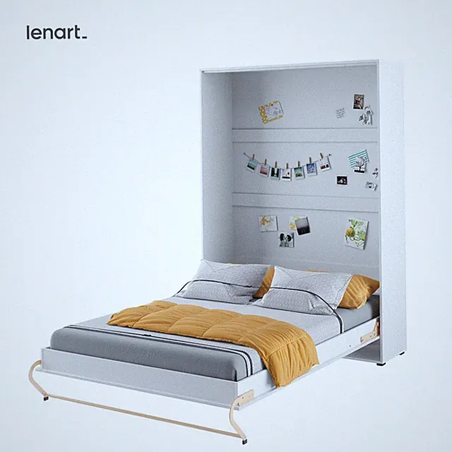 Wandbett-Vertical Schrankbett Lenart CONCEPT PRO Wandklappbett, Schrankklappbett