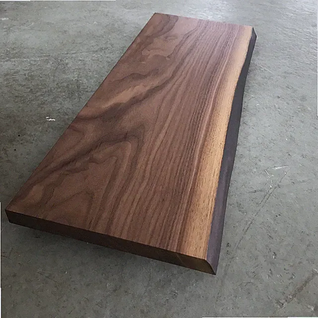 Wandboard Nussbaum Massiv Holz Board Regal Steckboard Regalbrett NEU Baumkante !