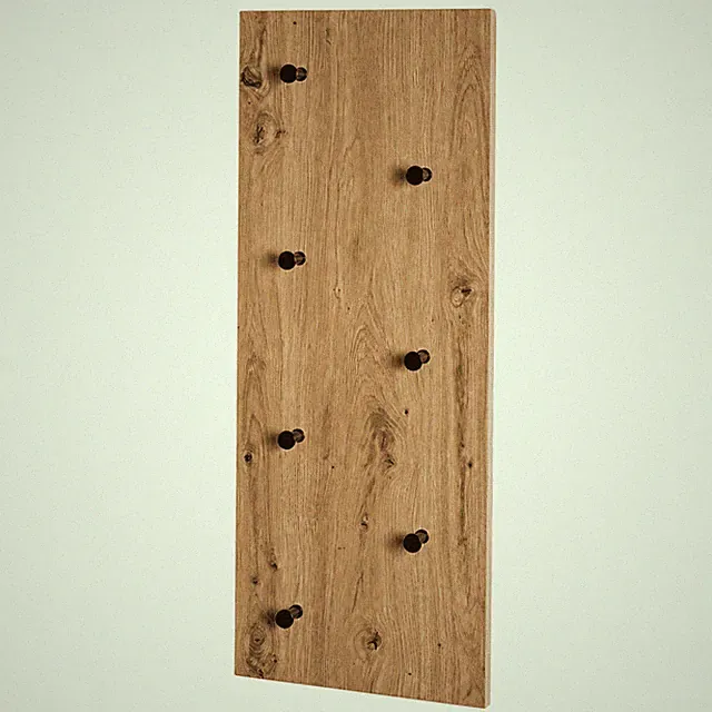 Wandgarderobe Garderobenpaneel Artisan Eiche 7 Haken Ablage Flurgarderobe 80x30