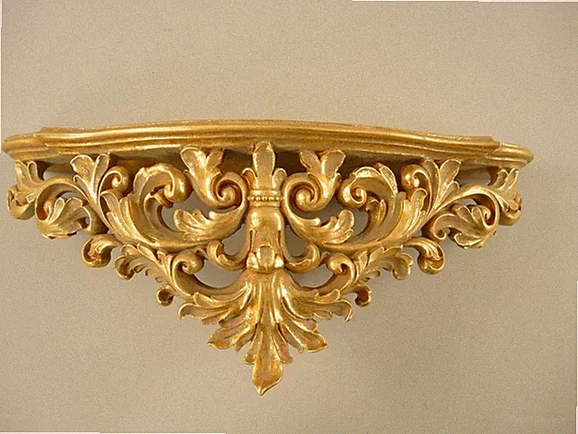 Wandkonsole Barock gold Hängekonsole Wandregal Konsole Antik Stil Ranken