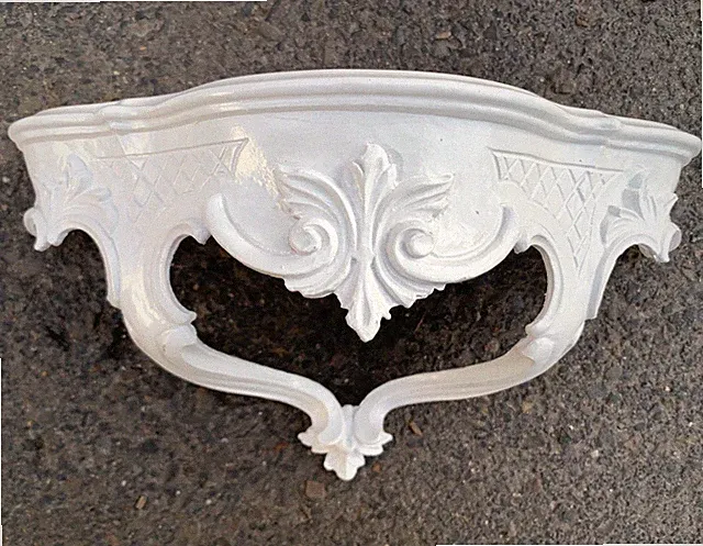 Wandkonsole Weiß Barock Wandregal 30x16 Spiegelkonsole Antik Konsole ablage neu