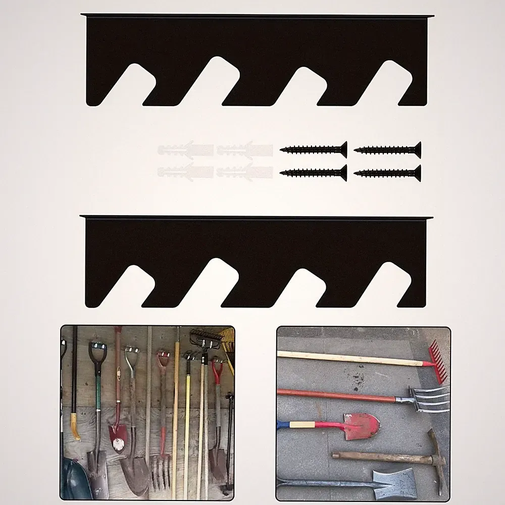 Wandmontage Metall Werkzeugregal für Garage Aufbewahrung von Garten und Reinigu