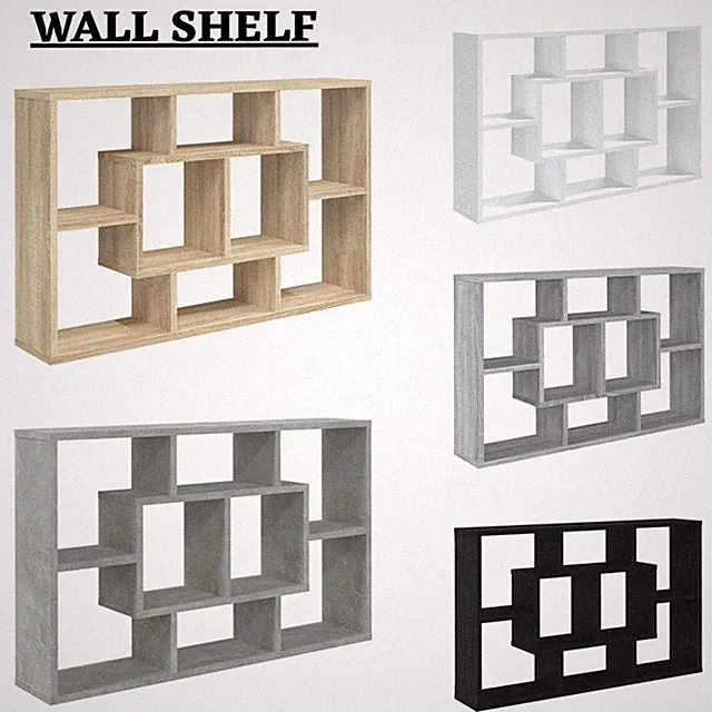 Wandregal Bücherregal Wandschrank Aufbewahrungsschrank Vitrinenregal Wohnzimmerschrank