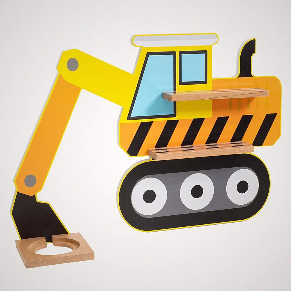 Wandregal Kinder Audiobox Musikbox Hörfiguren Holz Regal Kinderzimmer bunt