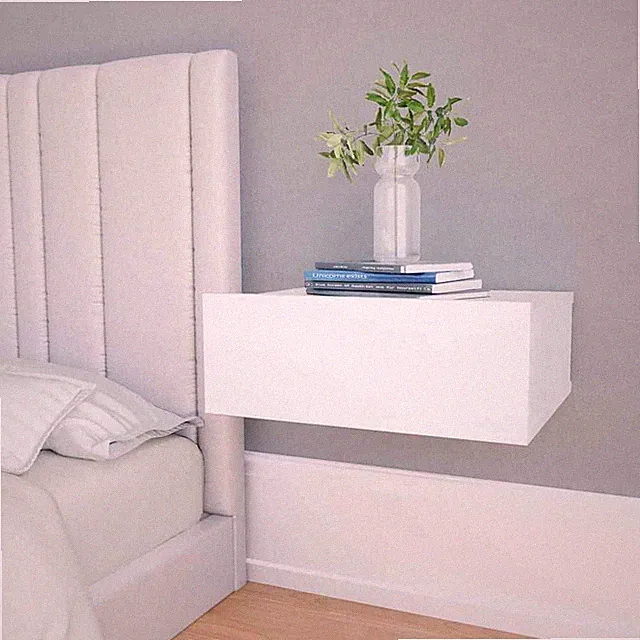 Wandregal mit 1/2 Schubladen Wandschublade Schweberegal Wandschrank Regal Decor