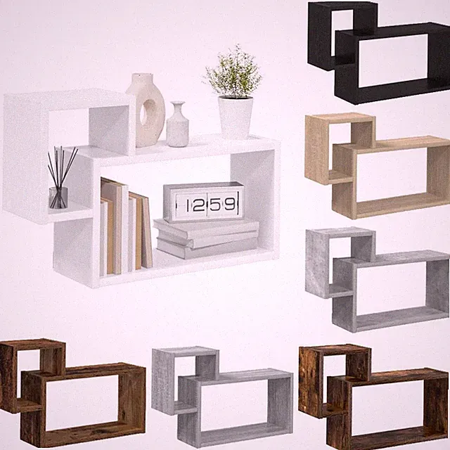 Wandregal mit Regal Wandmontiert mit Speicher Holzwerkstoff Wandregale vidaXL