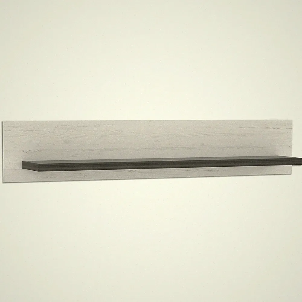 Wandregal - Pinie weiß - Touchwood - 140 cm Regal Bücherregal Hängeregal