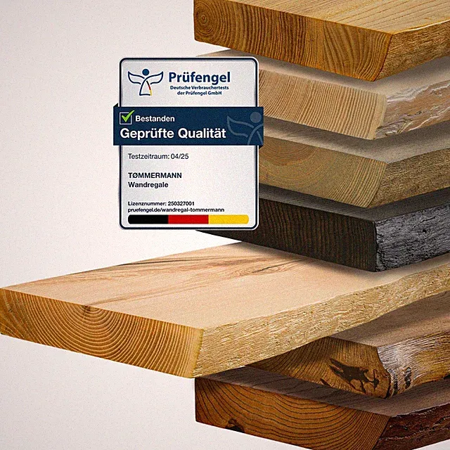 Wandregal Schweberegal Holzregal Baumkante Bücherregal Hängeregal Regalbrett