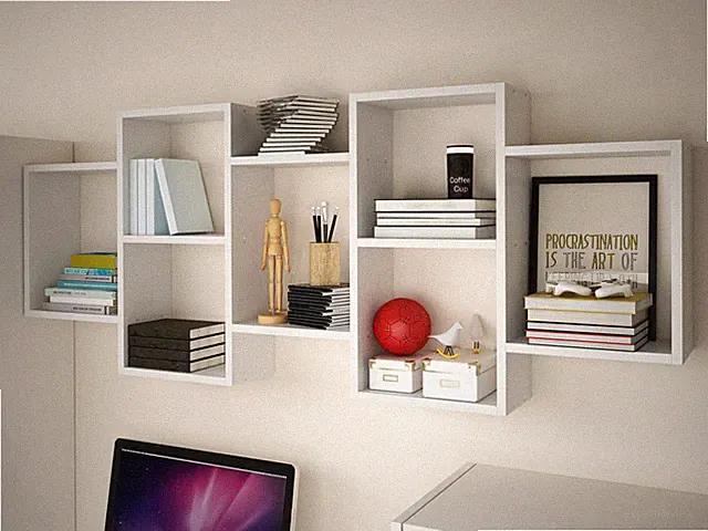 Wandregal Tico 1 Wandboard Hängeregal Wohnzimmer Modern Design M24