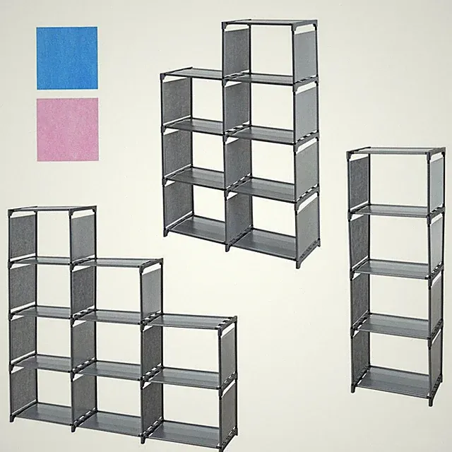 Wandregal Treppenregal Stufenregal Stoff Regal Schrank Bücherschrank Stecksystem