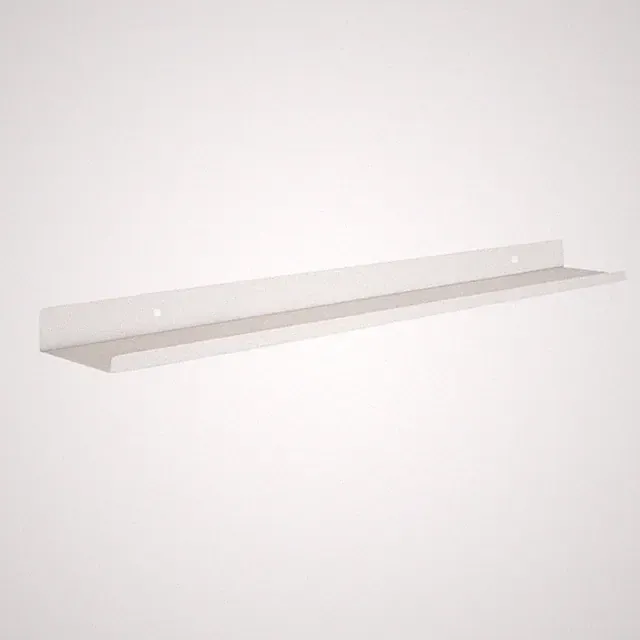 Wandregal Weiß aus Metall 70 cm – Schmales Schweberegal 70 x 10 cm – Wandabla...