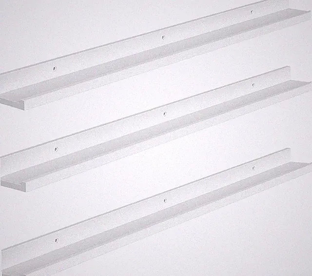 Wandregale, Schweberegale, Regal Wand 3er-Set, 90 cm Hängeregale mit erhöhten K
