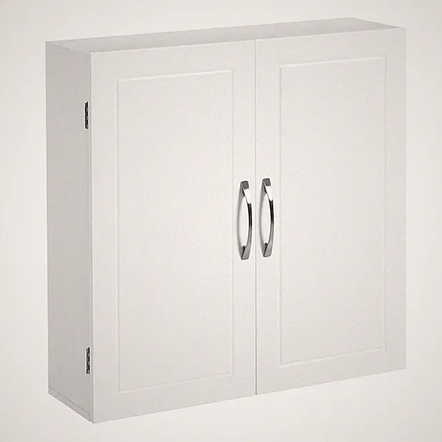 Wandschrank Badschrank Badezimmerschrank Aufbewahrungsschrank + 2Türen BBC320W01