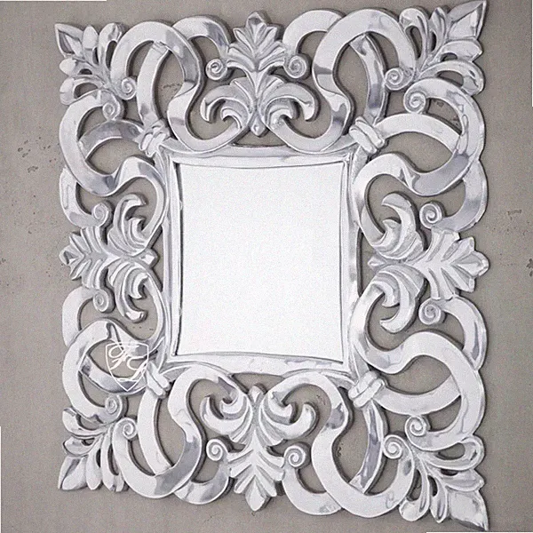 Wandspiegel Spiegel Wand Italien Barock Rokoko Chrome Französische Möbel Deko
