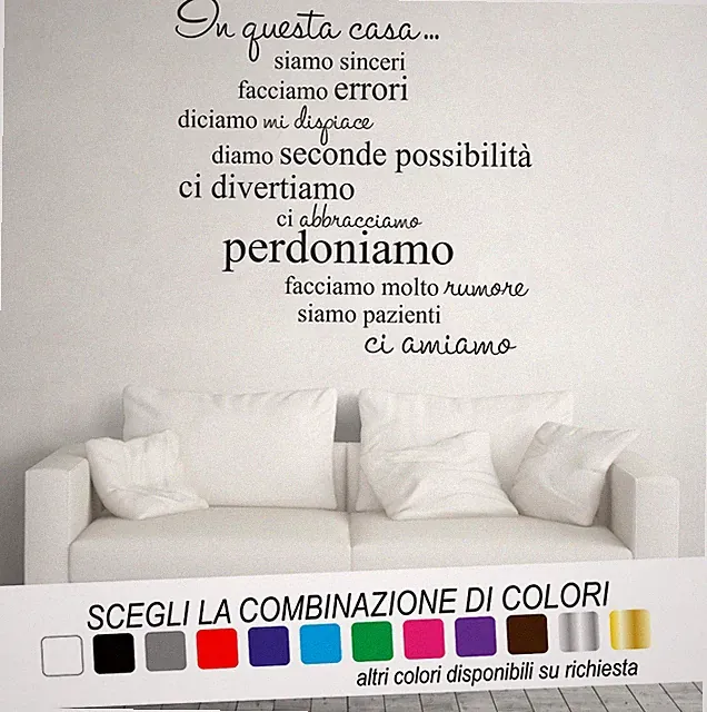 Wandtattoo Spruch IN DIESEM HAUS LIEBEN WIR UNS AUFRICHTIG Wall Sticker Tattoo